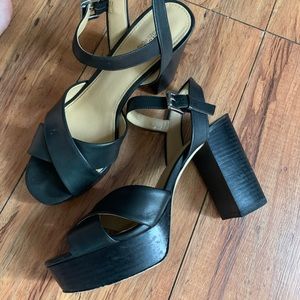 Michael Kors Black Platform Heels